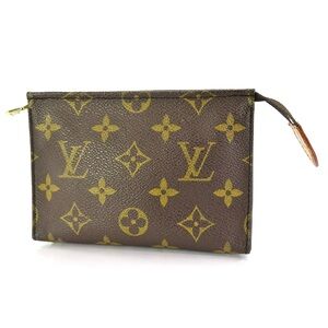 Louis Vuitton Brown and Gold Monogram Clutch